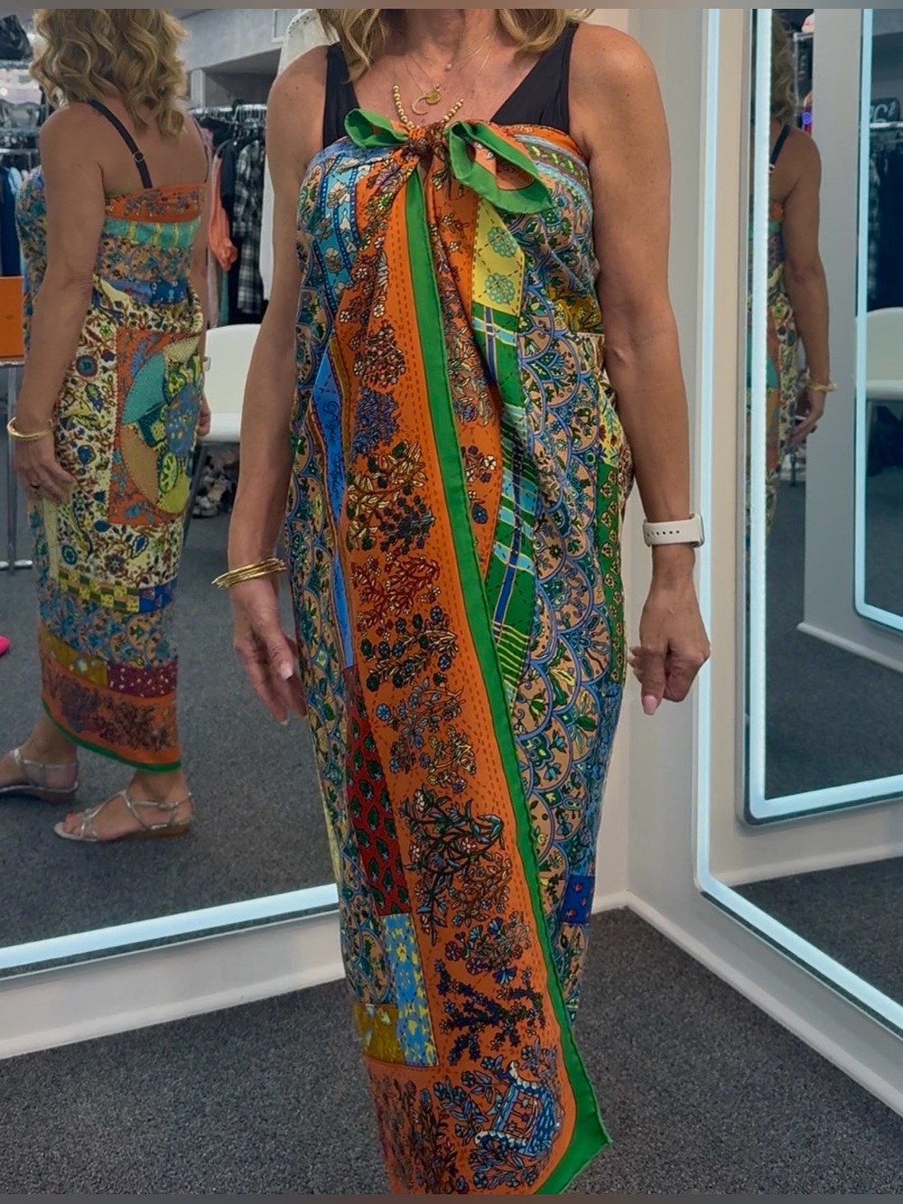 Hermes Silk Shawl Wrap